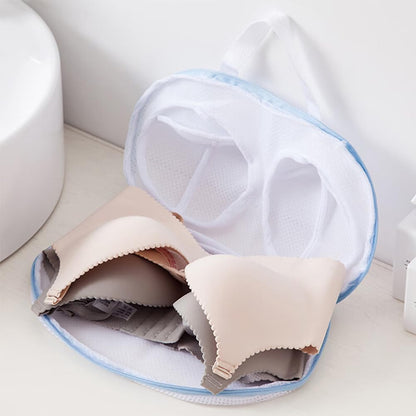 3 Pcs Bra Wash Bags for Laundry, Lingerie and Underwear, Mesh Delicates Bag for Washing Machine with Zipper, Protective Bra Laundry Bag for Women(SIZE:12.9x7.2 Inch)