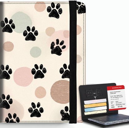 Passport Cover,RFID Blocking,Large Capacity Multi-Slot Travel Passport Wallet for Men & Women - Dark Raven - Colors A
