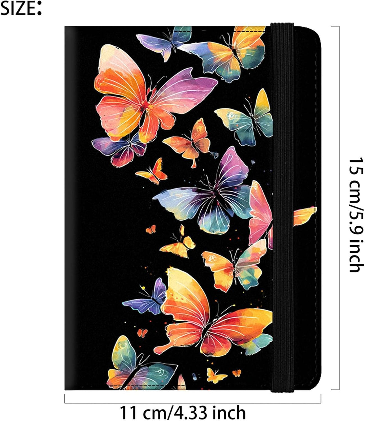 Passport Cover,RFID Blocking,Large Capacity Multi-Slot Travel Passport Wallet for Men & Women - Dark Raven - Colors A