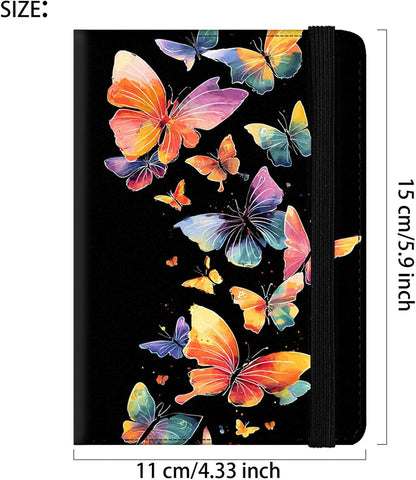 Passport Cover,RFID Blocking,Large Capacity Multi-Slot Travel Passport Wallet for Men & Women - Dark Raven - Colors A