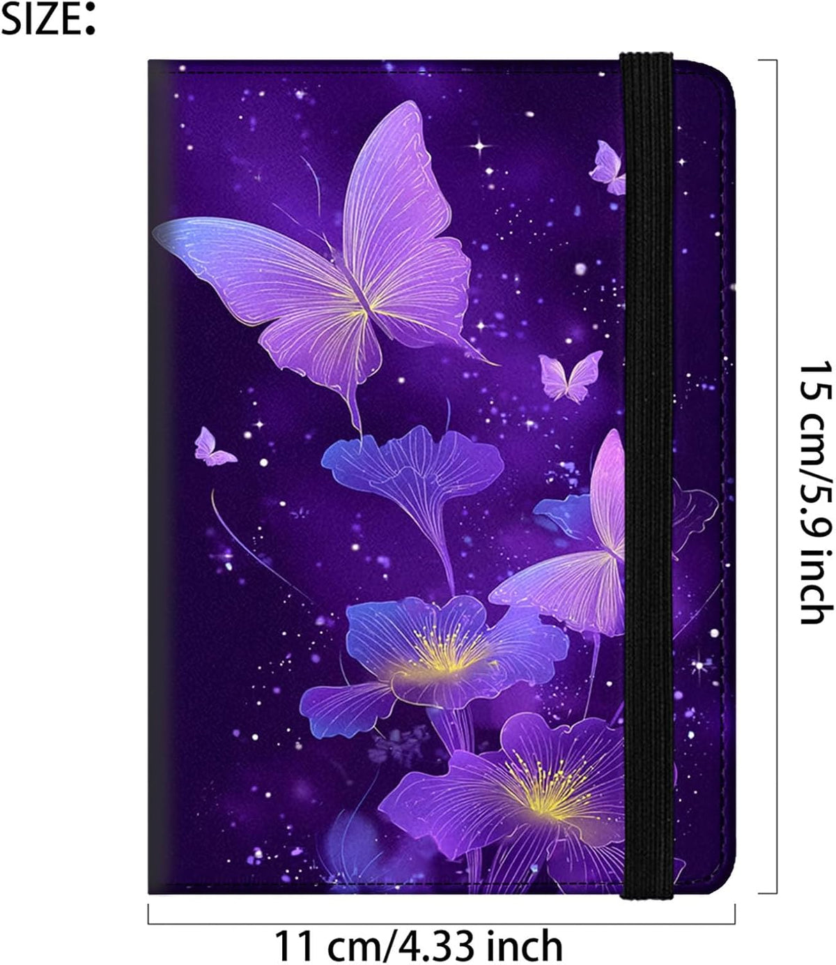 Passport Cover,RFID Blocking,Large Capacity Multi-Slot Travel Passport Wallet for Men & Women - Dark Raven - Colors A