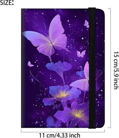 Passport Cover,RFID Blocking,Large Capacity Multi-Slot Travel Passport Wallet for Men & Women - Dark Raven - Colors A