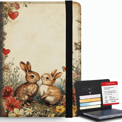 Passport Cover,RFID Blocking,Large Capacity Multi-Slot Travel Passport Wallet for Men & Women - Dark Raven - Colors A