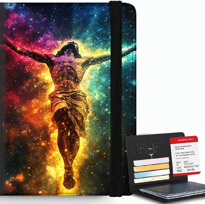Passport Cover,RFID Blocking,Large Capacity Multi-Slot Travel Passport Wallet for Men & Women - Dark Raven - Colors A