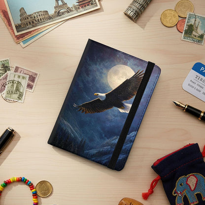 Passport Cover,RFID Blocking,Large Capacity Multi-Slot Travel Passport Wallet for Men & Women - Dark Raven - Colors A