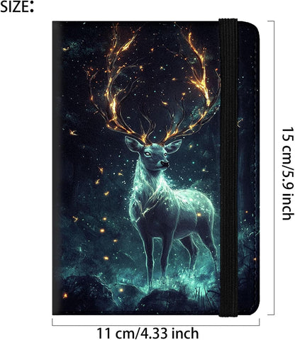 Passport Cover,RFID Blocking,Large Capacity Multi-Slot Travel Passport Wallet for Men & Women - Dark Raven - Colors A