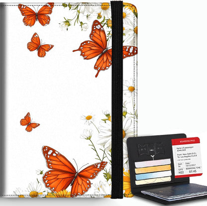 Passport Cover,RFID Blocking,Large Capacity Multi-Slot Travel Passport Wallet for Men & Women - Dark Raven - Colors A