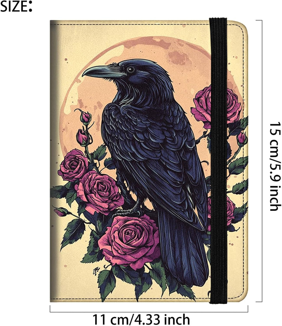 Passport Cover,RFID Blocking,Large Capacity Multi-Slot Travel Passport Wallet for Men & Women - Dark Raven - Colors A