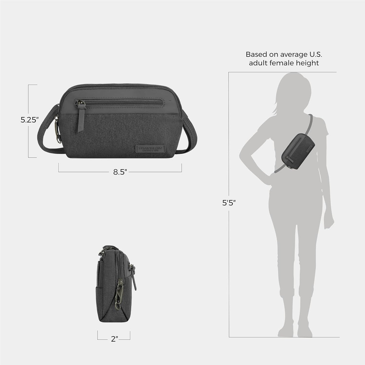Anti-Theft Metro Convertible Small Crossbody Bag