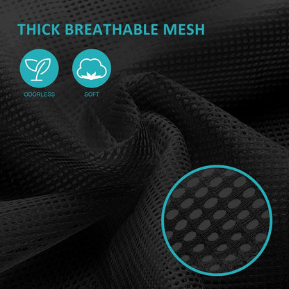 Mesh Laundry Bags with Adjustable Shoulder Strap, 24" x 36" Heavy Duty Nylon, Drawstring Closure, 3-Pack, Mixed Colors