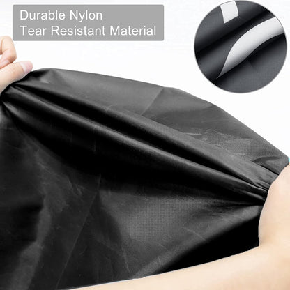 2 Pack Extra Large Travel Laundry Bag, Dirty Clothes Organizer with Drawstring,Heavy Duty Travel Laundry Bags,Easy Fit a Laundry Hamper Travel Essentials (Black+Grey, 24" x 36")