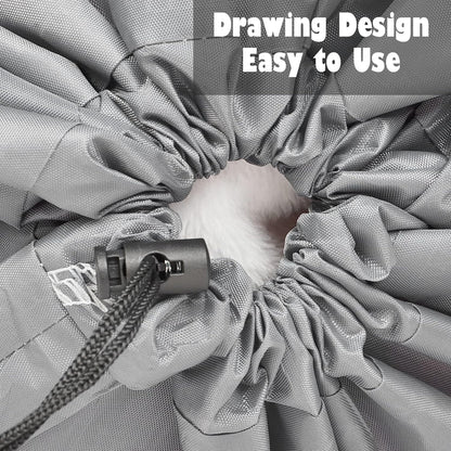 2 Pack Extra Large Travel Laundry Bag, Dirty Clothes Organizer with Drawstring,Heavy Duty Travel Laundry Bags,Easy Fit a Laundry Hamper Travel Essentials (Black+Grey, 24" x 36")
