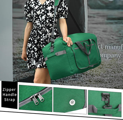 Duffle Bag with Shoes Compartment and Adjustable Strap,Foldable Travel Duffel Bags for Men Women,Waterproof Duffel Bags