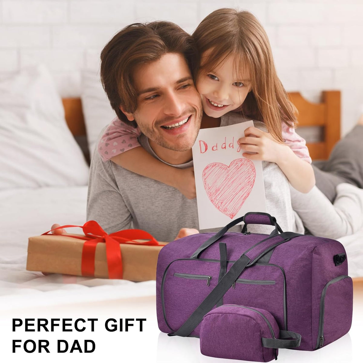 Duffle Bag with Shoes Compartment and Adjustable Strap,Foldable Travel Duffel Bags for Men Women,Waterproof Duffel Bags
