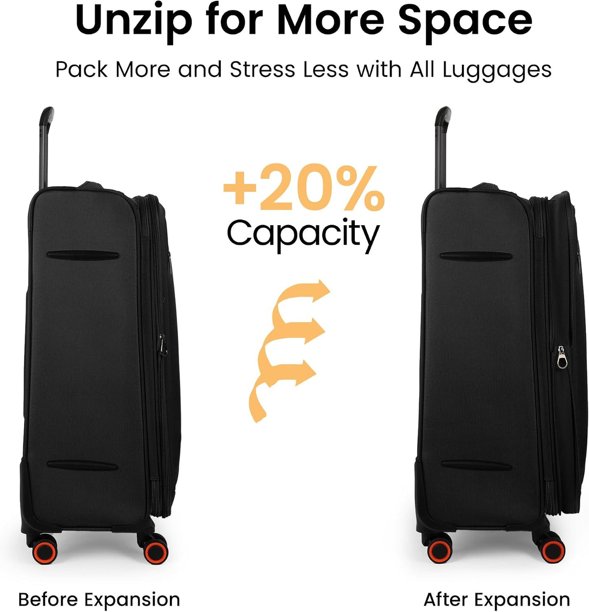 22 inch Carry on Luggage,Softside Suitcase w/TSA LOCK,Expandable 20% Luggage w/Spinner Wheels, Tear-Resistant,Lightweight Rolling Suitcases for Men/Women（Burgundy,22in）