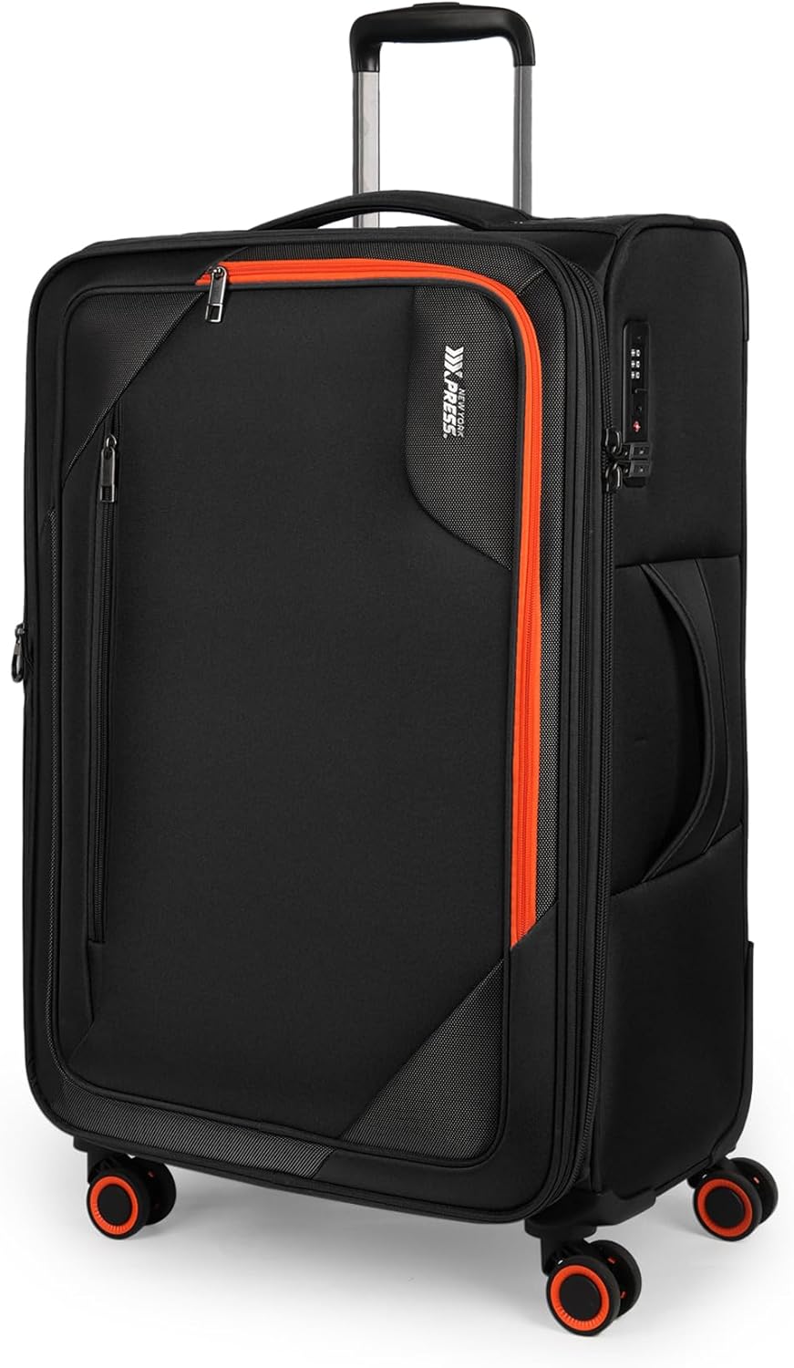 22 inch Carry on Luggage,Softside Suitcase w/TSA LOCK,Expandable 20% Luggage w/Spinner Wheels, Tear-Resistant,Lightweight Rolling Suitcases for Men/Women（Burgundy,22in）