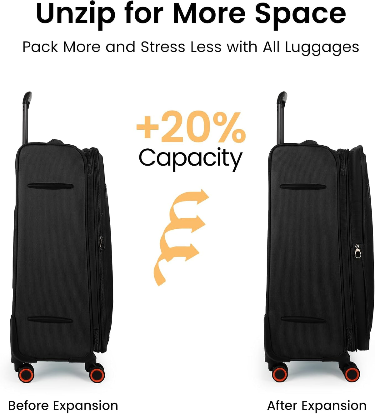 22 inch Carry on Luggage,Softside Suitcase w/TSA LOCK,Expandable 20% Luggage w/Spinner Wheels, Tear-Resistant,Lightweight Rolling Suitcases for Men/Women（Burgundy,22in）