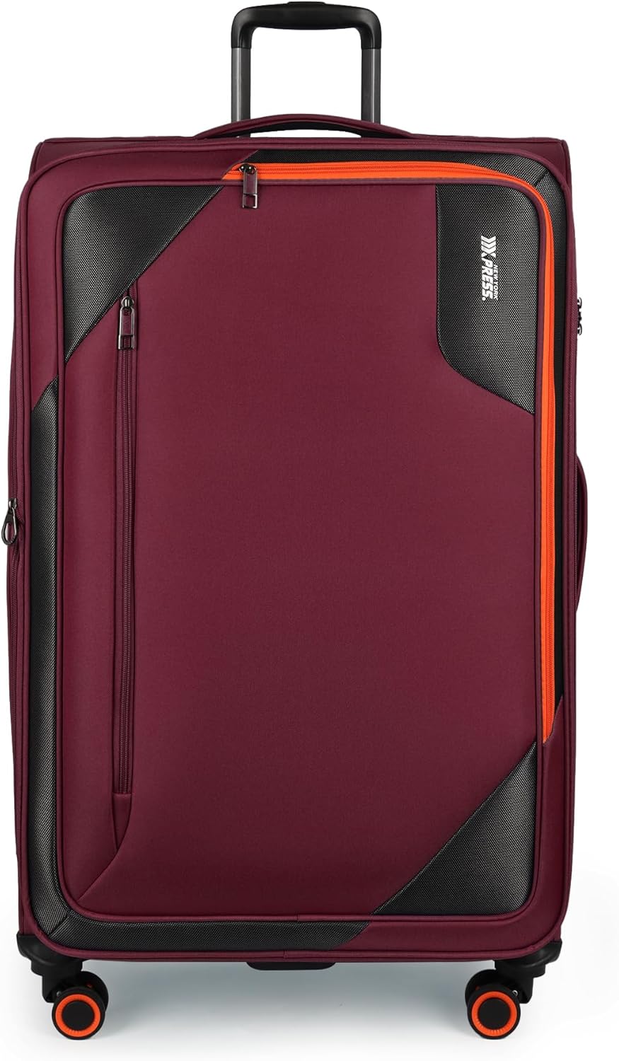 22 inch Carry on Luggage,Softside Suitcase w/TSA LOCK,Expandable 20% Luggage w/Spinner Wheels, Tear-Resistant,Lightweight Rolling Suitcases for Men/Women（Burgundy,22in）