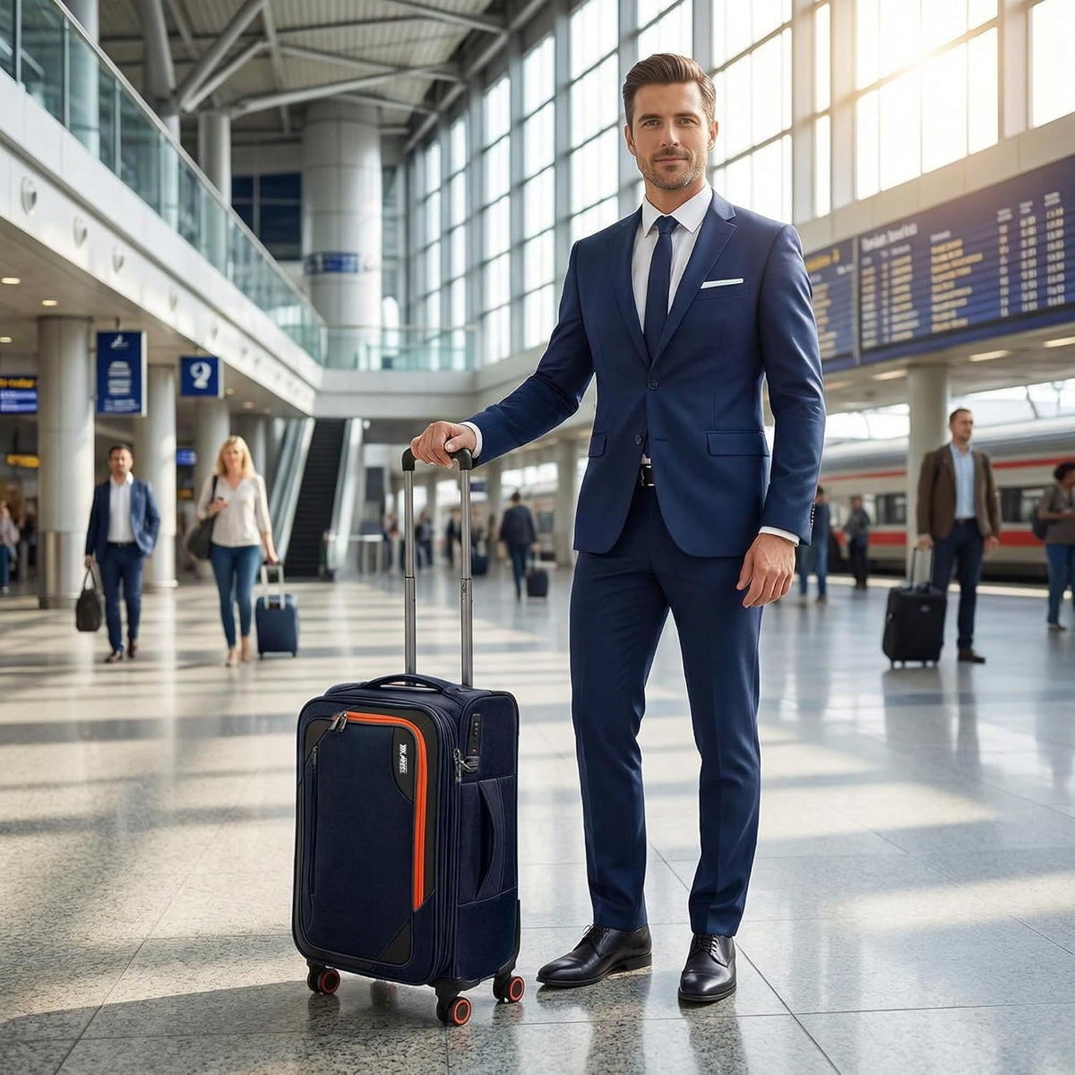 22 inch Carry on Luggage,Softside Suitcase w/TSA LOCK,Expandable 20% Luggage w/Spinner Wheels, Tear-Resistant,Lightweight Rolling Suitcases for Men/Women（Burgundy,22in）