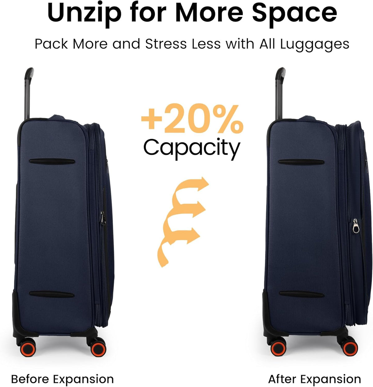 22 inch Carry on Luggage,Softside Suitcase w/TSA LOCK,Expandable 20% Luggage w/Spinner Wheels, Tear-Resistant,Lightweight Rolling Suitcases for Men/Women（Burgundy,22in）