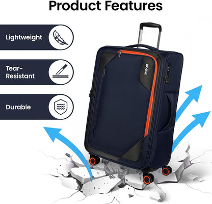 22 inch Carry on Luggage,Softside Suitcase w/TSA LOCK,Expandable 20% Luggage w/Spinner Wheels, Tear-Resistant,Lightweight Rolling Suitcases for Men/Women（Burgundy,22in）
