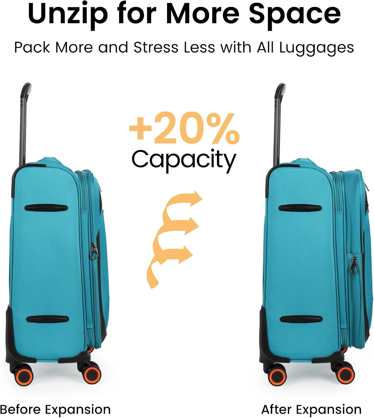 22 inch Carry on Luggage,Softside Suitcase w/TSA LOCK,Expandable 20% Luggage w/Spinner Wheels, Tear-Resistant,Lightweight Rolling Suitcases for Men/Women（Burgundy,22in）