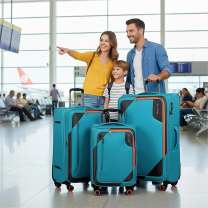 22 inch Carry on Luggage,Softside Suitcase w/TSA LOCK,Expandable 20% Luggage w/Spinner Wheels, Tear-Resistant,Lightweight Rolling Suitcases for Men/Women（Burgundy,22in）