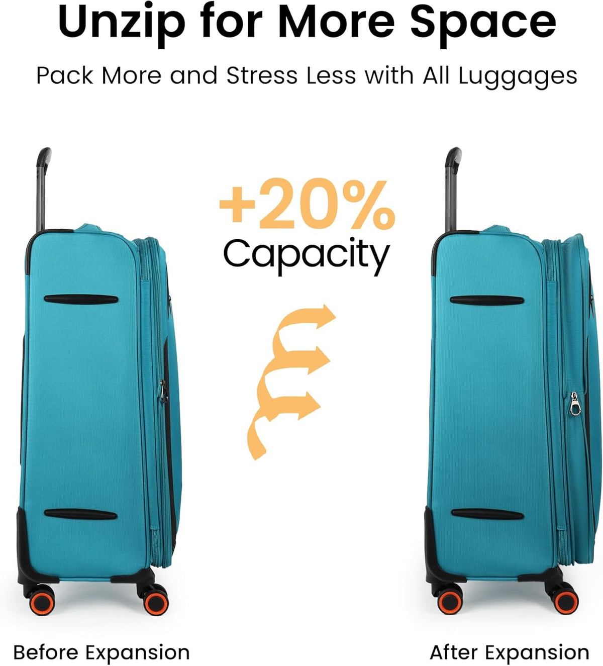 22 inch Carry on Luggage,Softside Suitcase w/TSA LOCK,Expandable 20% Luggage w/Spinner Wheels, Tear-Resistant,Lightweight Rolling Suitcases for Men/Women（Burgundy,22in）