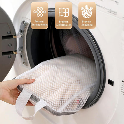 Mesh Laundry Bags for Delicates Reusable Durable Laundry Mesh Wash Bags Large Laundry Travel Bags for College Dorms Apartments Travel Storage Organizer Bag (3Pcs)