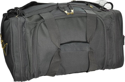 17" Duffle Bag Dual Front Mesh Pockets (Black Gold Gray Dark Green Navy Blue Maroon Royal Blue Orange Pink Purple Red White