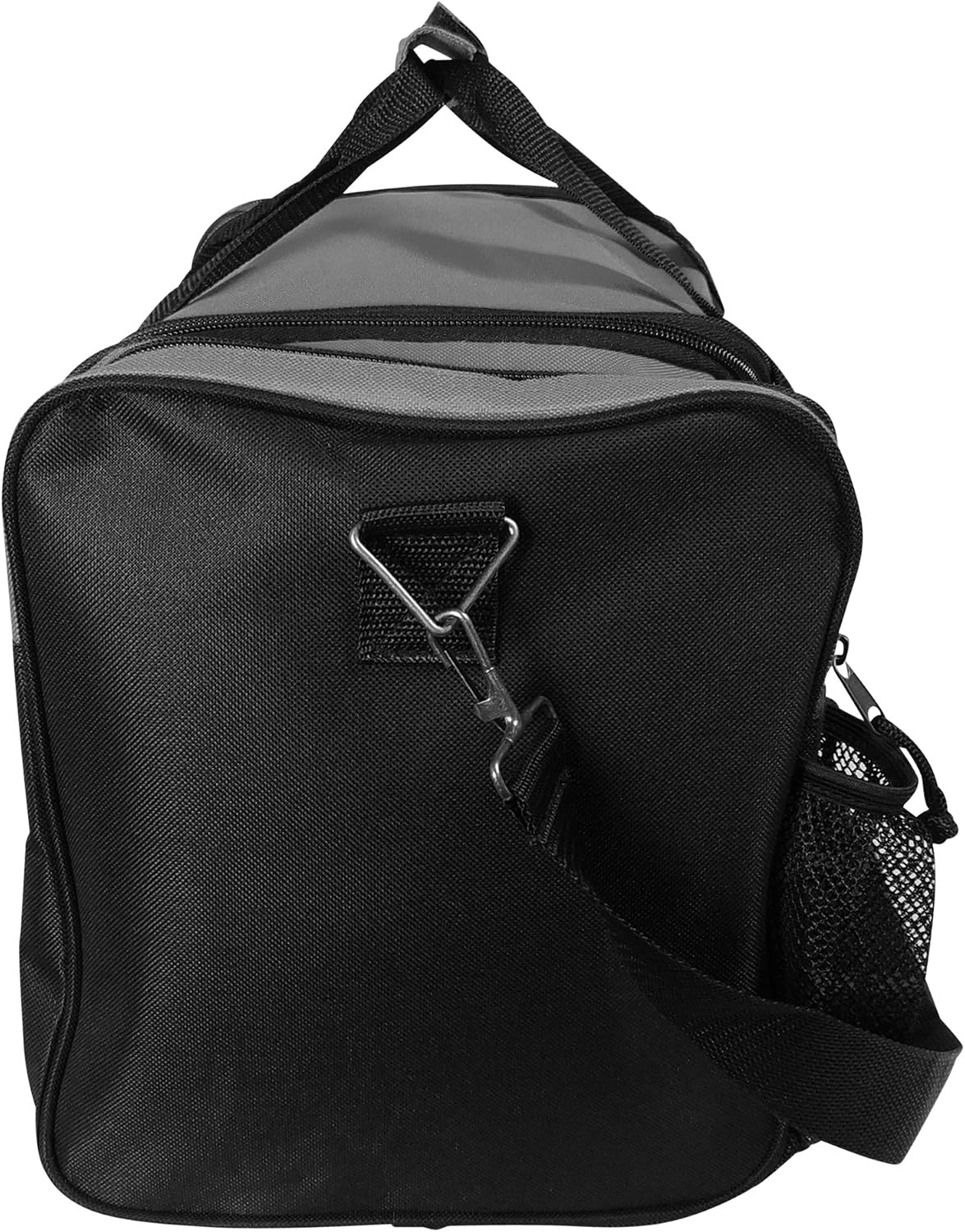 17" Duffle Bag Dual Front Mesh Pockets (Black Gold Gray Dark Green Navy Blue Maroon Royal Blue Orange Pink Purple Red White