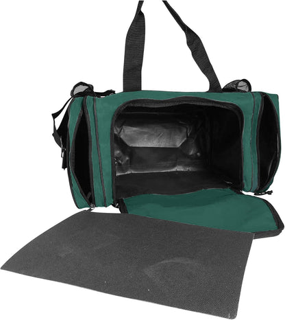17" Duffle Bag Dual Front Mesh Pockets (Black Gold Gray Dark Green Navy Blue Maroon Royal Blue Orange Pink Purple Red White
