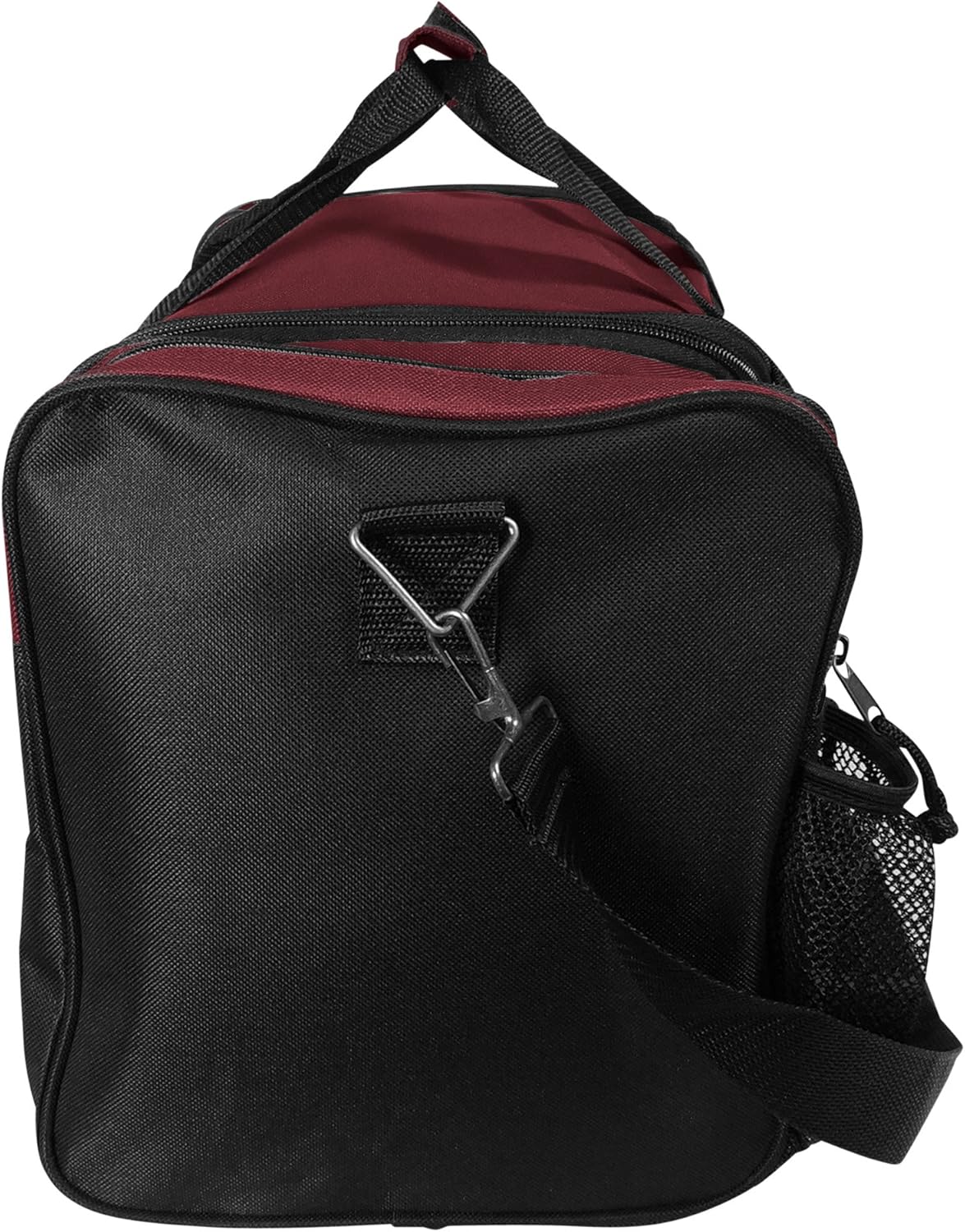 17" Duffle Bag Dual Front Mesh Pockets (Black Gold Gray Dark Green Navy Blue Maroon Royal Blue Orange Pink Purple Red White