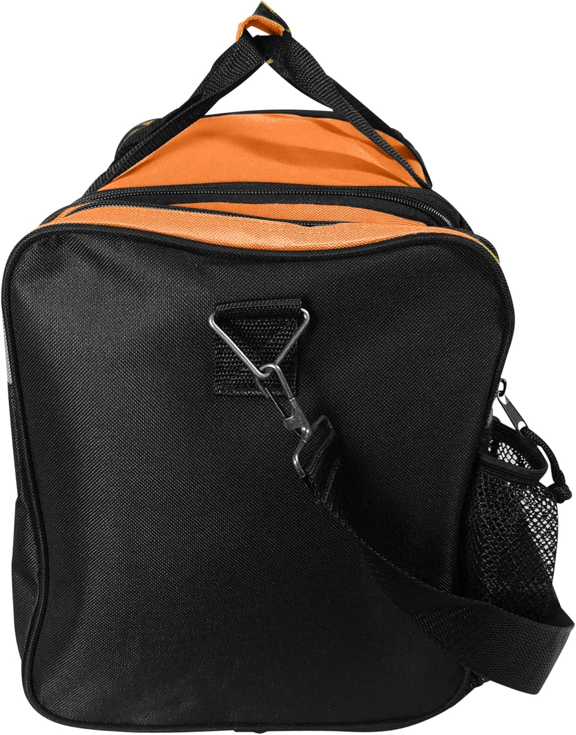 17" Duffle Bag Dual Front Mesh Pockets (Black Gold Gray Dark Green Navy Blue Maroon Royal Blue Orange Pink Purple Red White