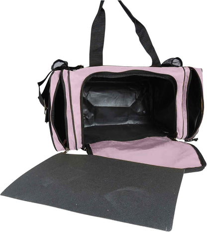 17" Duffle Bag Dual Front Mesh Pockets (Black Gold Gray Dark Green Navy Blue Maroon Royal Blue Orange Pink Purple Red White