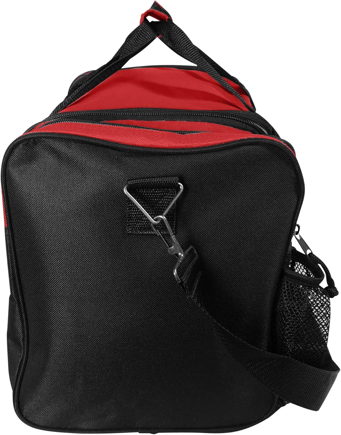 17" Duffle Bag Dual Front Mesh Pockets (Black Gold Gray Dark Green Navy Blue Maroon Royal Blue Orange Pink Purple Red White