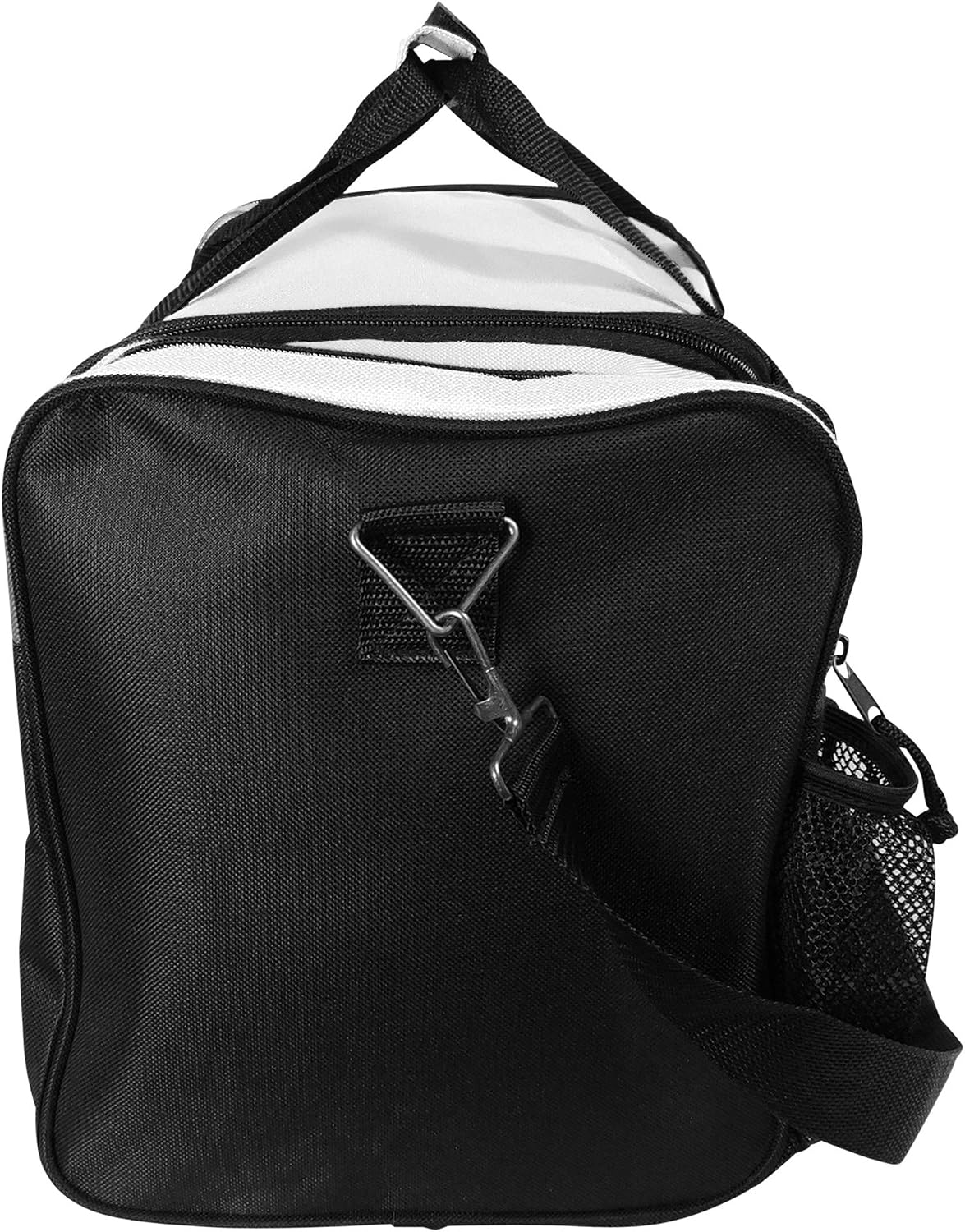 17" Duffle Bag Dual Front Mesh Pockets (Black Gold Gray Dark Green Navy Blue Maroon Royal Blue Orange Pink Purple Red White