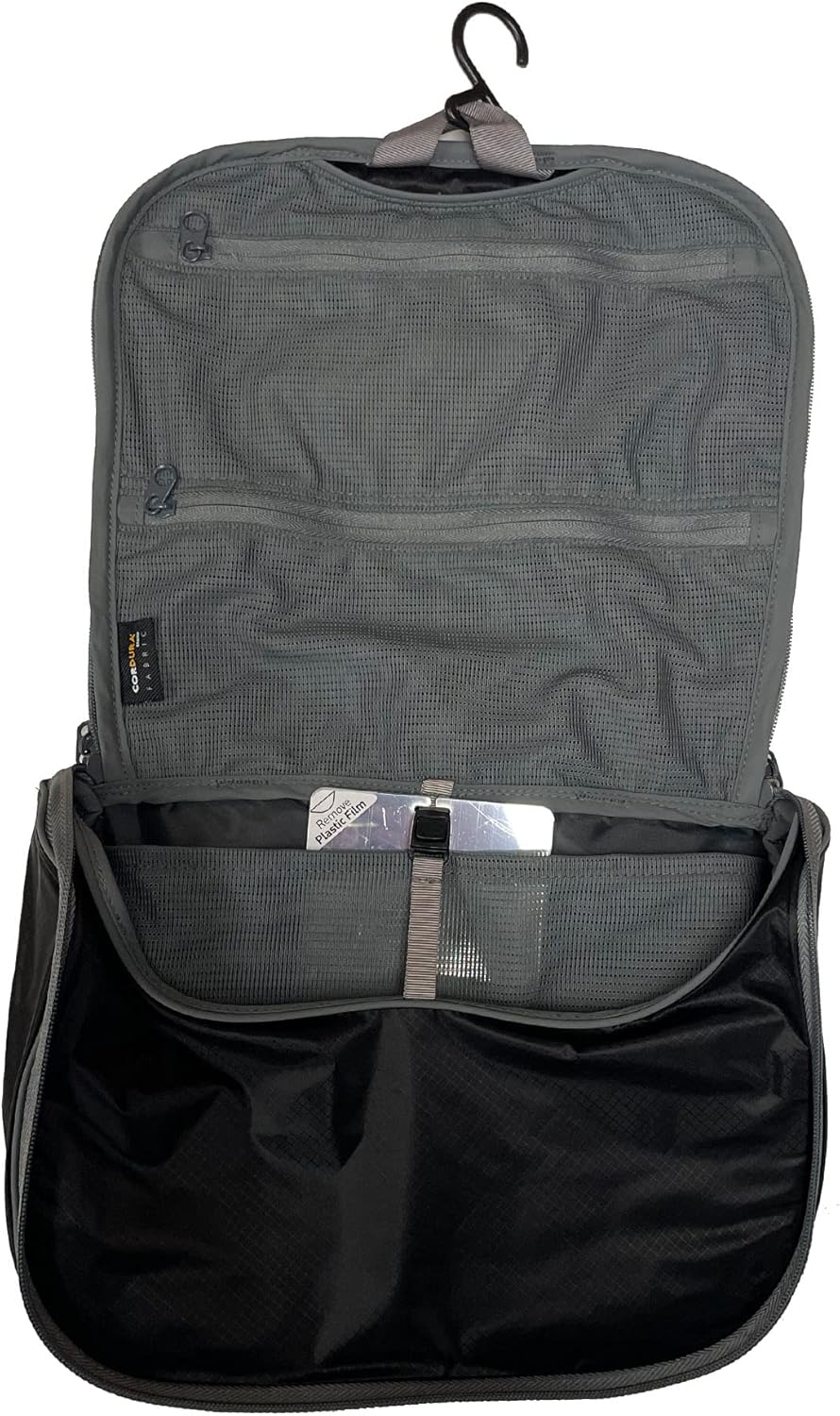 Large Hanging Toiletry Bag, Travel Organizer for Men and Women, HighRise Grey
