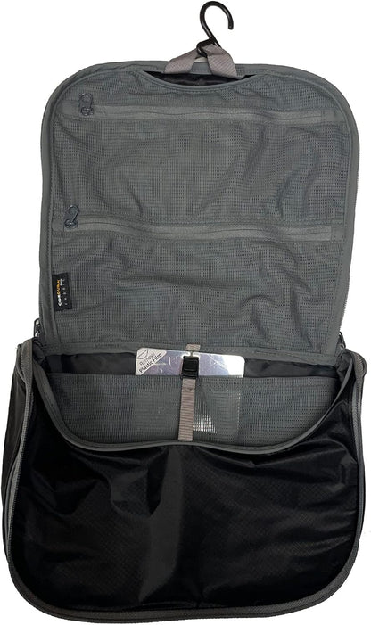 Large Hanging Toiletry Bag, Travel Organizer for Men and Women, HighRise Grey