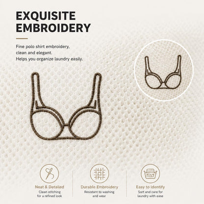 (2Pcs) high-end zipper mesh laundry bag, travel storage and finishing bag, to protect your exquisite clothes, suitable for jackets, underwear, tights, etc. (Pink, Shell bra)