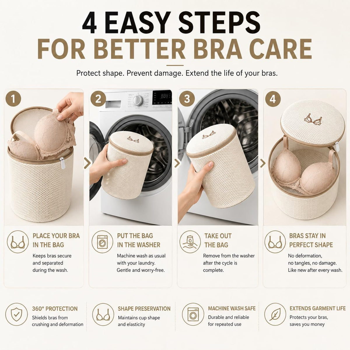 (2Pcs) high-end zipper mesh laundry bag, travel storage and finishing bag, to protect your exquisite clothes, suitable for jackets, underwear, tights, etc. (Pink, Shell bra)