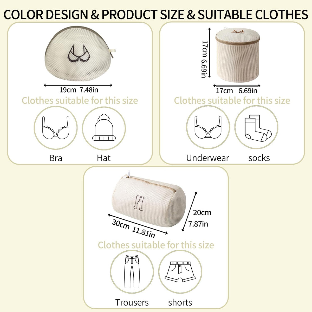 (2Pcs) high-end zipper mesh laundry bag, travel storage and finishing bag, to protect your exquisite clothes, suitable for jackets, underwear, tights, etc. (Pink, Shell bra)