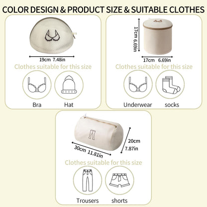 (2Pcs) high-end zipper mesh laundry bag, travel storage and finishing bag, to protect your exquisite clothes, suitable for jackets, underwear, tights, etc. (Pink, Shell bra)