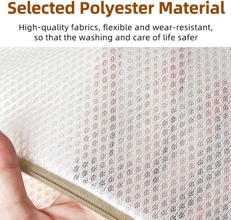 (2Pcs) high-end zipper mesh laundry bag, travel storage and finishing bag, to protect your exquisite clothes, suitable for jackets, underwear, tights, etc. (Pink, Shell bra)