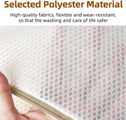 (2Pcs) high-end zipper mesh laundry bag, travel storage and finishing bag, to protect your exquisite clothes, suitable for jackets, underwear, tights, etc. (Pink, Shell bra)
