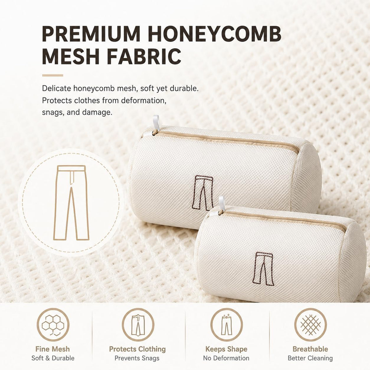 (2Pcs) high-end zipper mesh laundry bag, travel storage and finishing bag, to protect your exquisite clothes, suitable for jackets, underwear, tights, etc. (Pink, Shell bra)