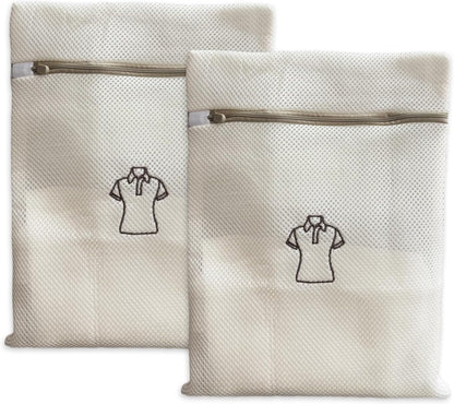 (2Pcs) high-end zipper mesh laundry bag, travel storage and finishing bag, to protect your exquisite clothes, suitable for jackets, underwear, tights, etc. (Pink, Shell bra)