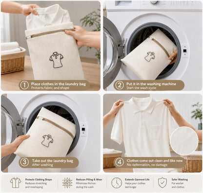 (2Pcs) high-end zipper mesh laundry bag, travel storage and finishing bag, to protect your exquisite clothes, suitable for jackets, underwear, tights, etc. (Pink, Shell bra)