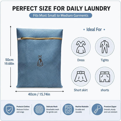 (2Pcs) high-end zipper mesh laundry bag, travel storage and finishing bag, to protect your exquisite clothes, suitable for jackets, underwear, tights, etc. (Pink, Shell bra)