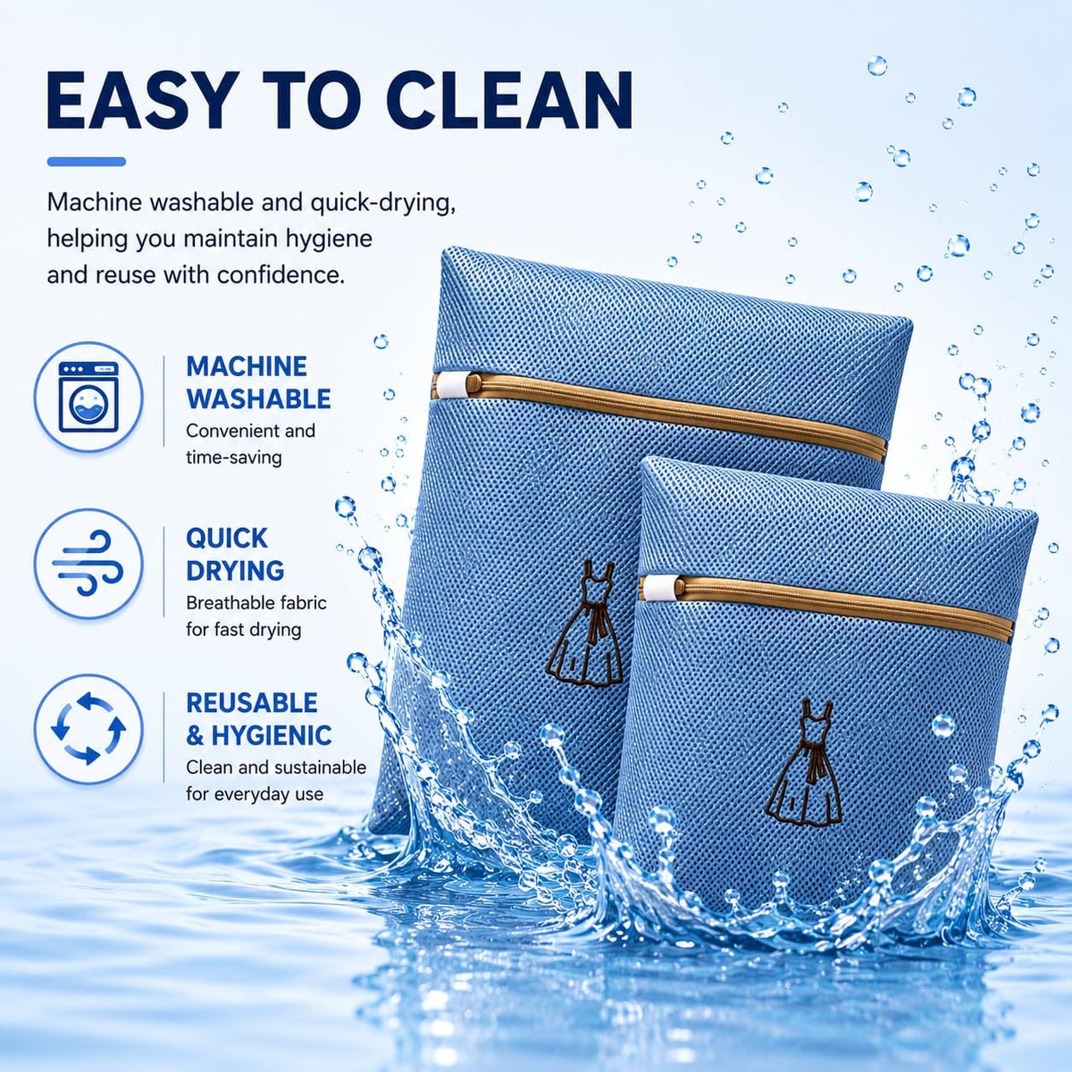 (2Pcs) high-end zipper mesh laundry bag, travel storage and finishing bag, to protect your exquisite clothes, suitable for jackets, underwear, tights, etc. (Pink, Shell bra)